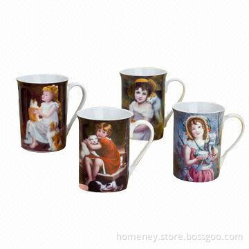 HNM011153 lovely color-glazed exquisite quality stoneware mugs